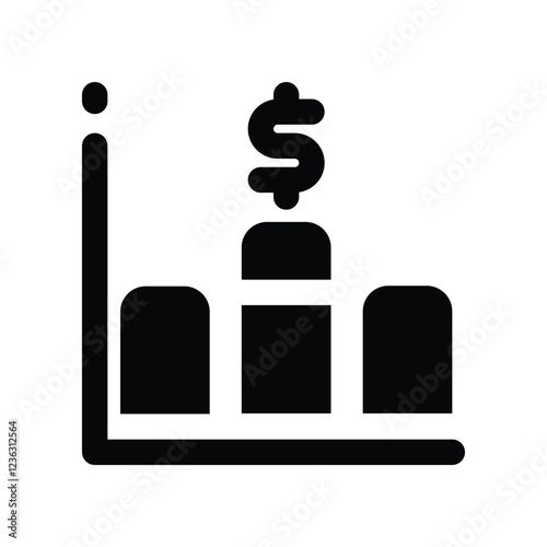revenue solid icon. vector icon for your website, mobile, presentation, and logo design.