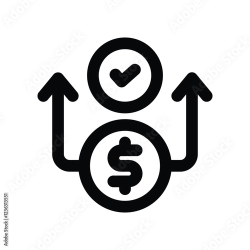 transaction line icon. vector icon for your website, mobile, presentation, and logo design.