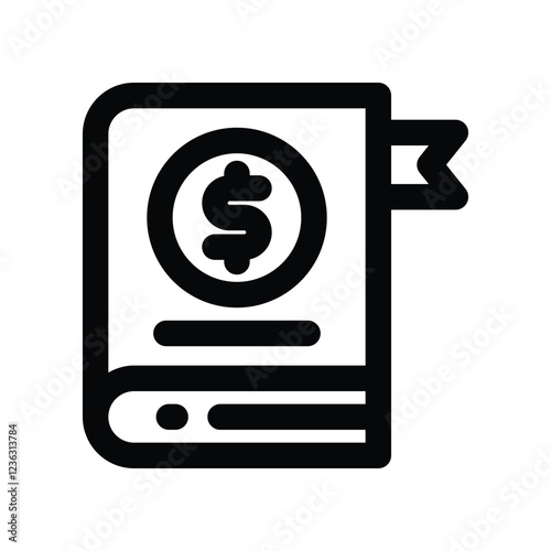 financial education line icon. vector icon for your website, mobile, presentation, and logo design.