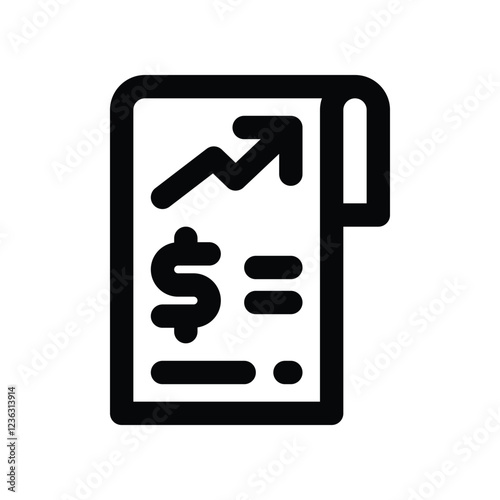 portfolio analysis line icon. vector icon for your website, mobile, presentation, and logo design.