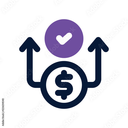 transaction dual tone icon. vector icon for your website, mobile, presentation, and logo design.