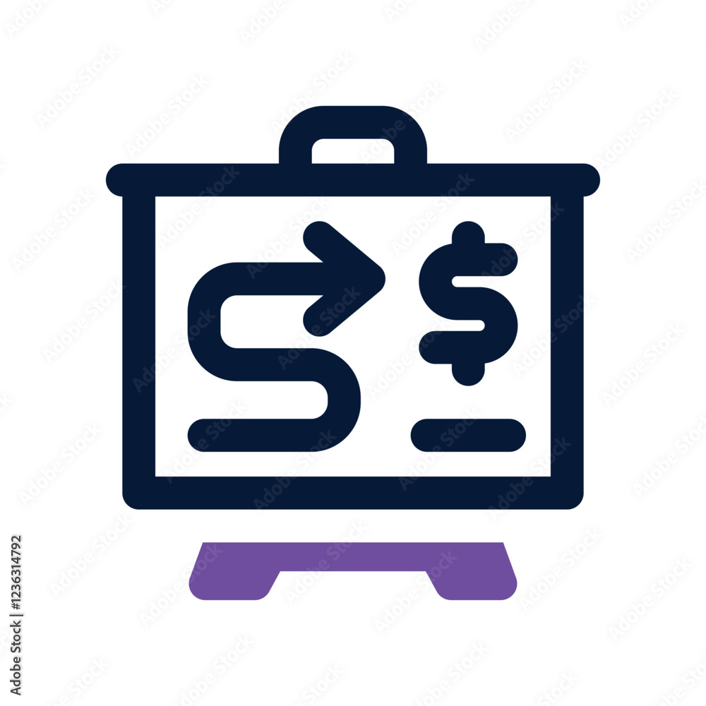 financial presentation dual tone icon. vector icon for your website, mobile, presentation, and logo design. financial presentation dual tone icon. vector icon for your website, mobile, presentation, and logo design.