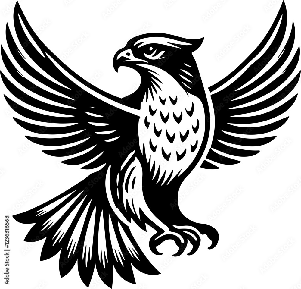 Obraz premium Hawk icon 