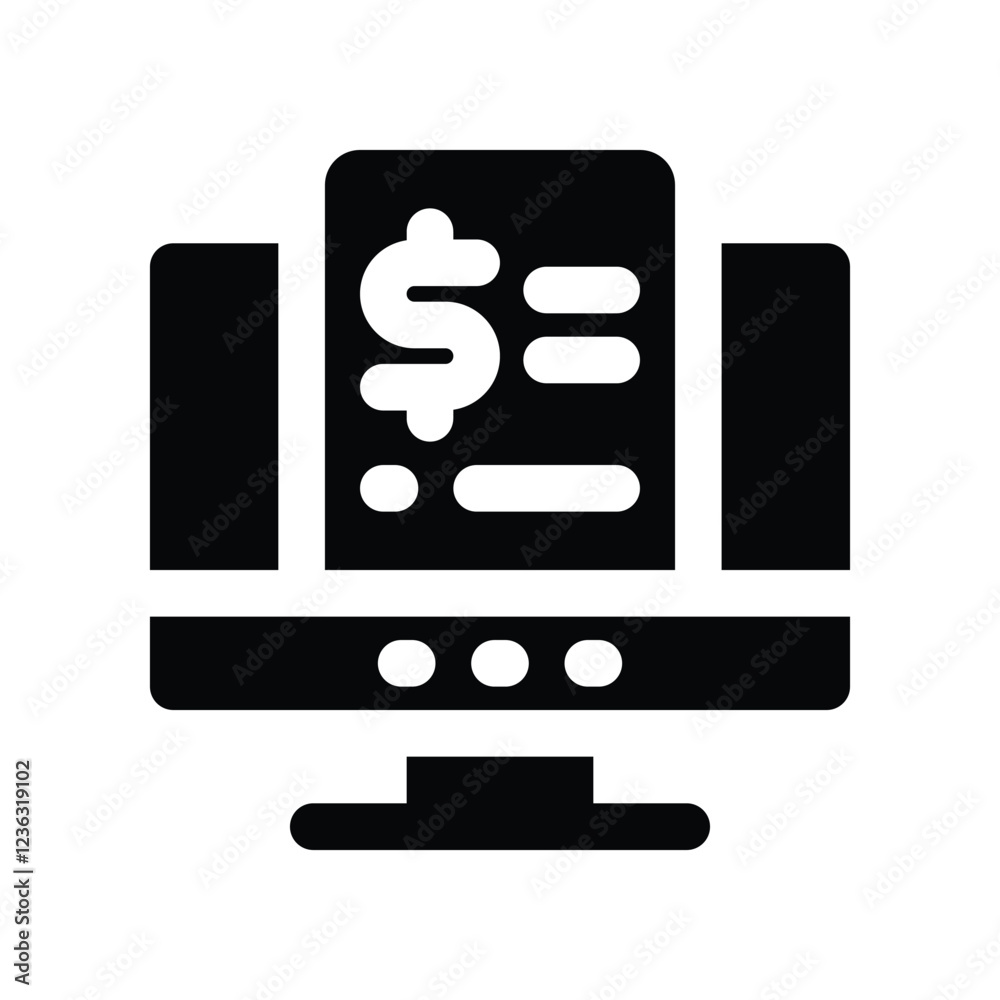budgeting solid icon. vector icon for your website, mobile, presentation, and logo design. budgeting solid icon. vector icon for your website, mobile, presentation, and logo design.