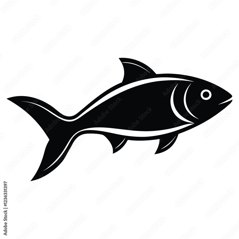 Obraz premium fish isolated vector illustration
