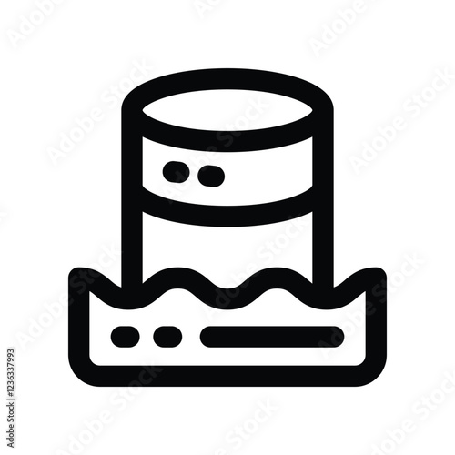 data lake line icon. vector icon for your website, mobile, presentation, and logo design.