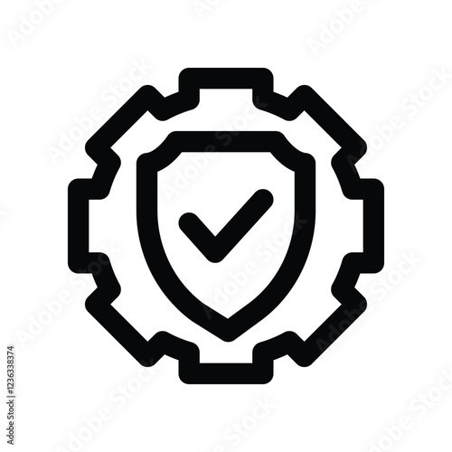 security system line icon. vector icon for your website, mobile, presentation, and logo design.