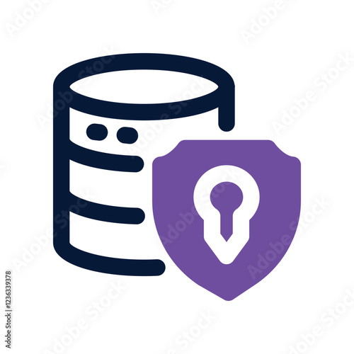 data protection dual tone icon. vector icon for your website, mobile, presentation, and logo design.