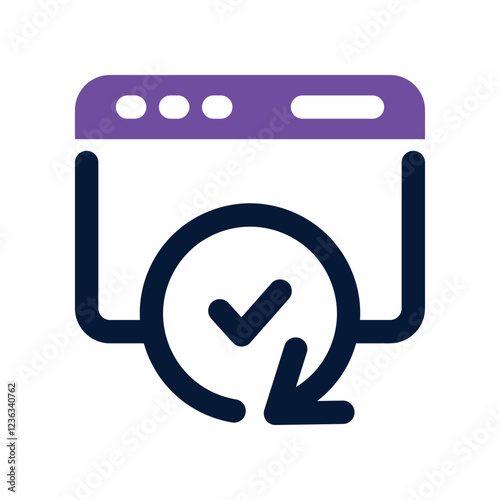 update dual tone icon. vector icon for your website, mobile, presentation, and logo design.