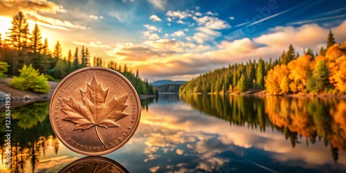 Canadian Penny Close Up High Resolution