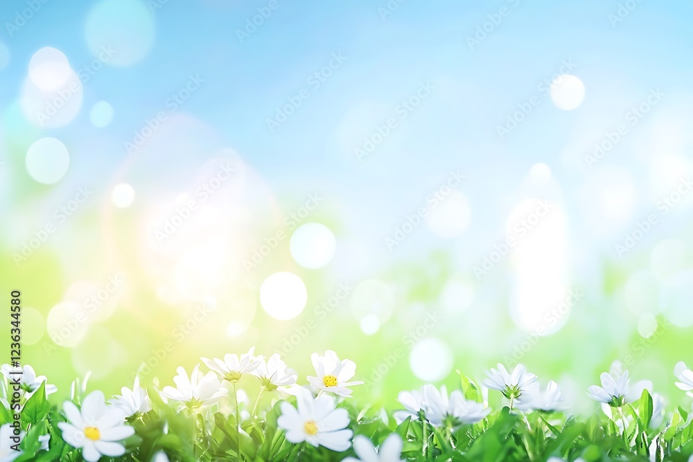 Obraz premium Delicate Daisies in a Spring Meadow