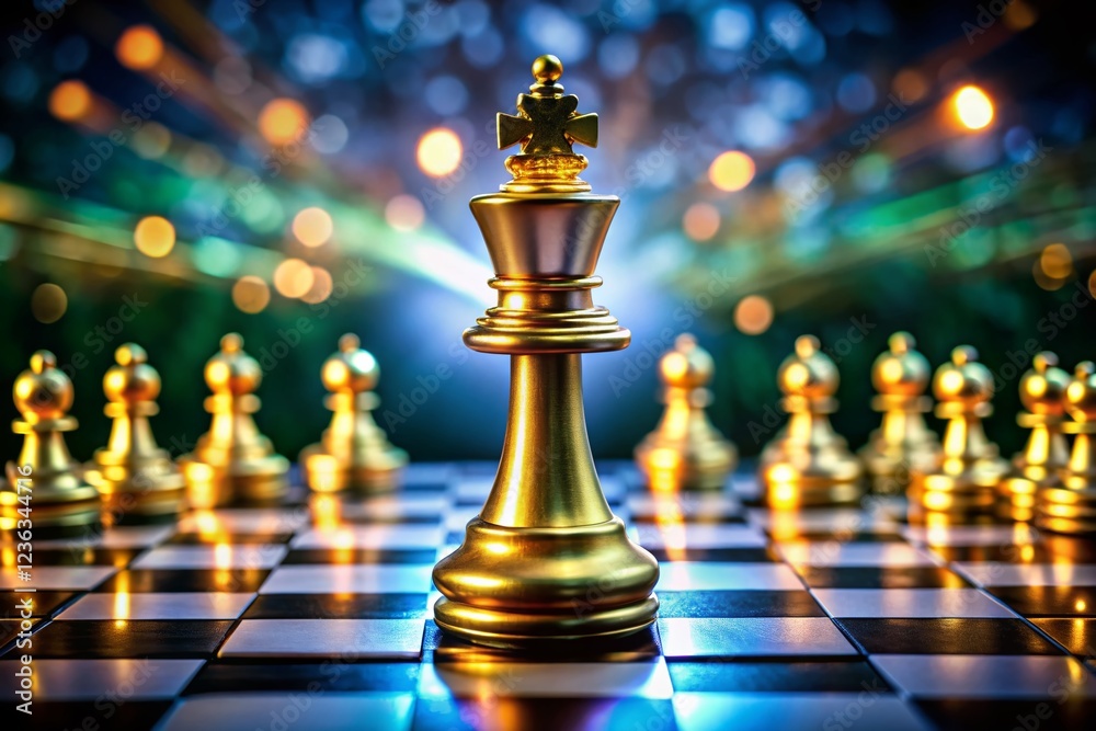 Chessboard Strategy: Competitors in Final Round, Visualizing Intense Business Competition