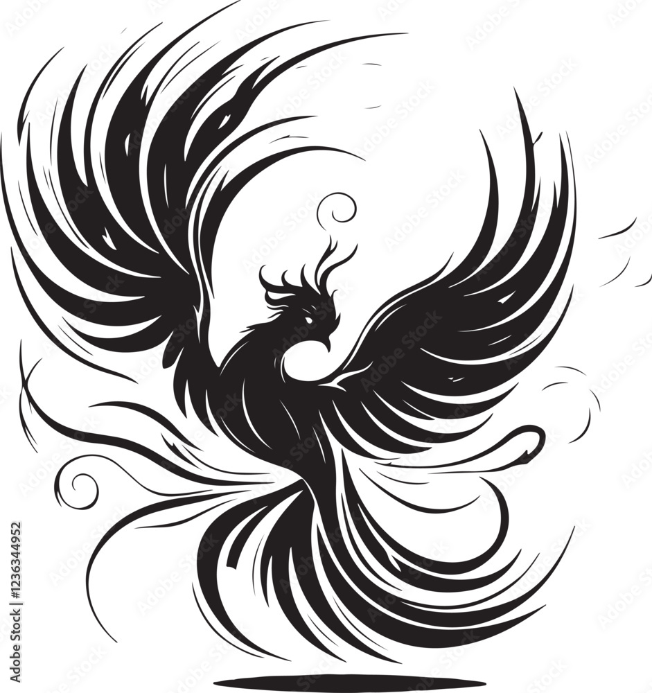 Fototapeta premium butterfly silhouette vector image, butterfly vector image.