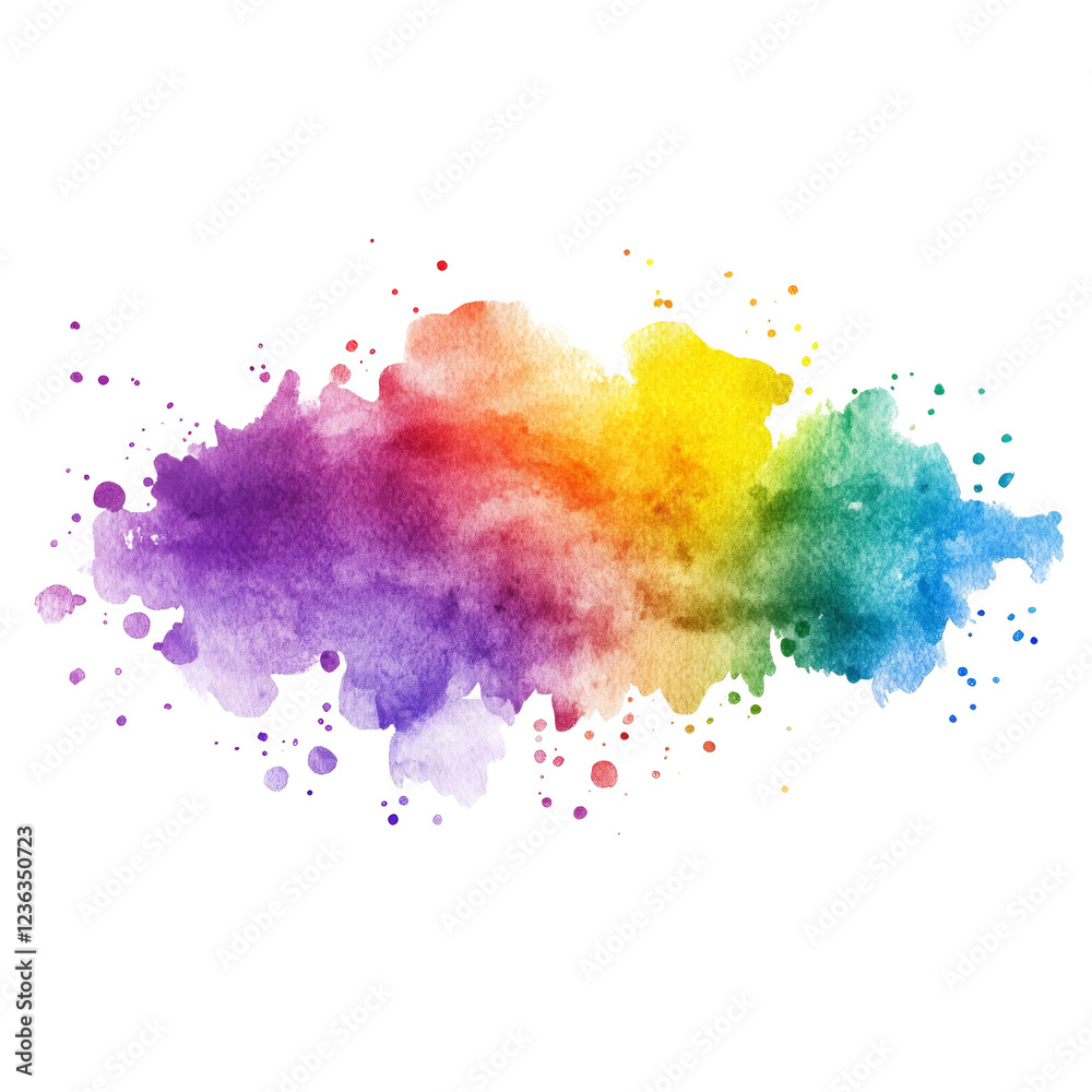 Obraz premium Rainbow Confetti Clipart, Rainbow Confetti Overlay, Birthday and Party Rainbow Confetti