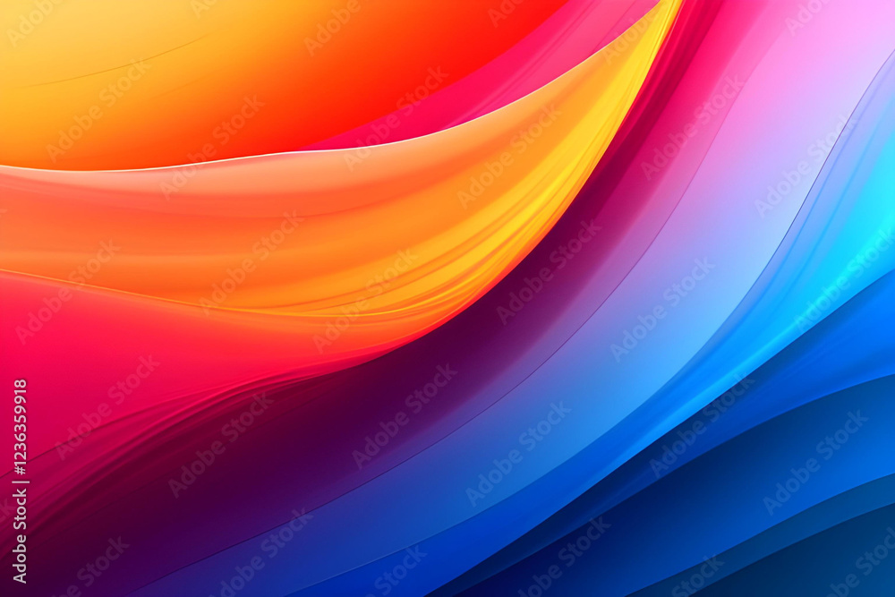 Abstract Colorful Wave