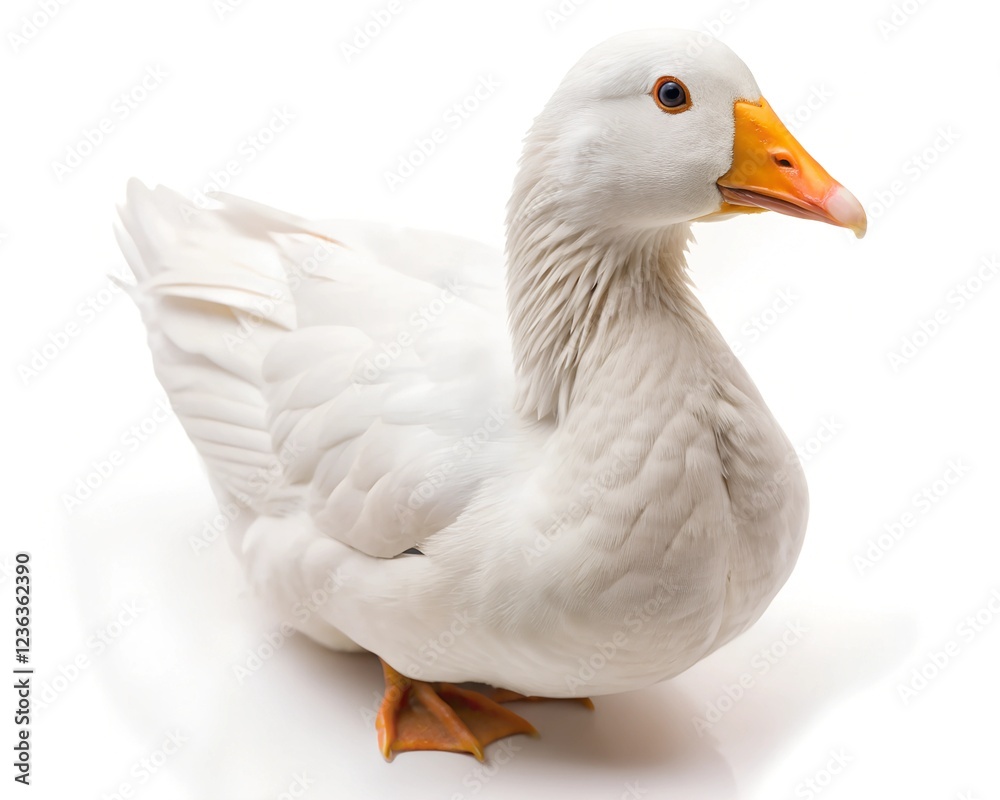white duck on white background
white duck on white background