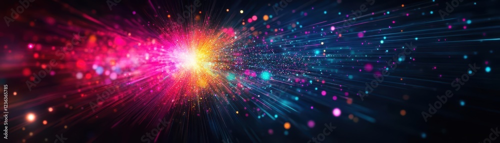 Vibrant Colorful Explosion of Light and Sparks Illuminating the Night Sky Creating a Magical Atmosphere Filled with Energy and Enthralling Beauty Vibrant Colorful Explosion of Light and Sparks Illuminating the Night Sky Creating a Magical Atmosphere Filled with Energy and Enthralling Beauty