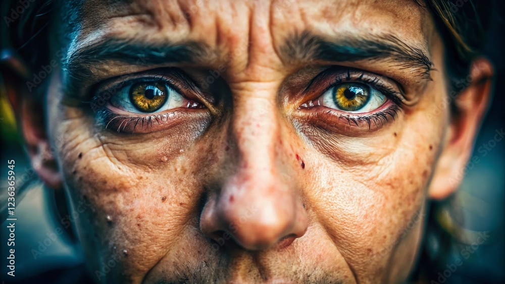 Exhaustion, Stress, Dark Circles Under Eyes - Documentary Style Photo Exhaustion, Stress, Dark Circles Under Eyes - Documentary Style Photo