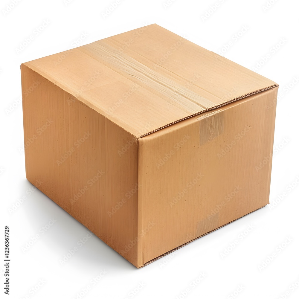 Empty Brown Cardboard Box Ready for Shipping or Storage Solutions Empty Brown Cardboard Box Ready for Shipping or Storage Solutions