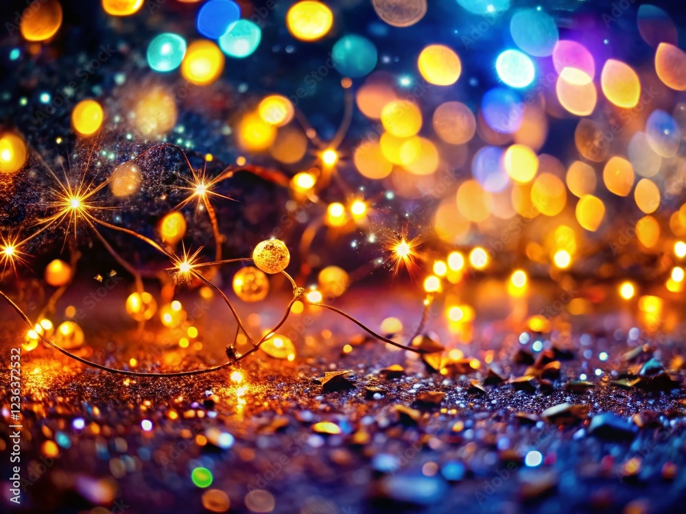 Glowing Lights with Glittering Effects in Captivating Night Photography Glowing Lights with Glittering Effects in Captivating Night Photography
