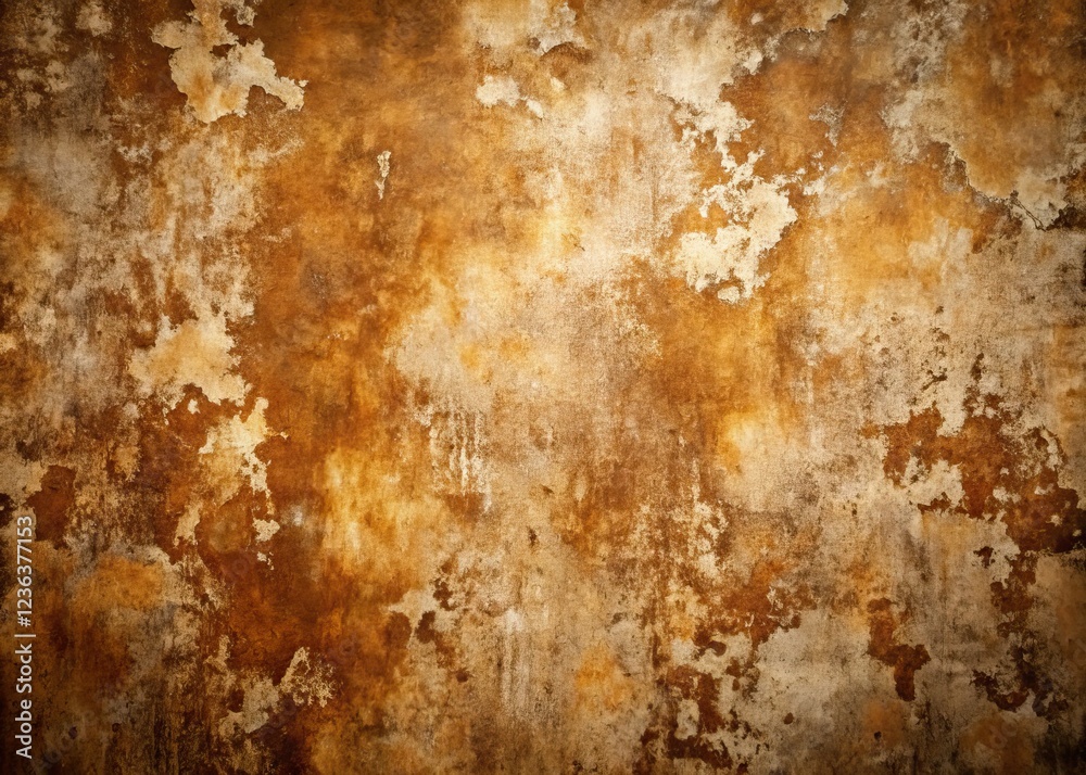 Fototapeta premium Rustic brown grunge texture: perfect vintage concrete backdrop for ceramic tile or wallpaper design.