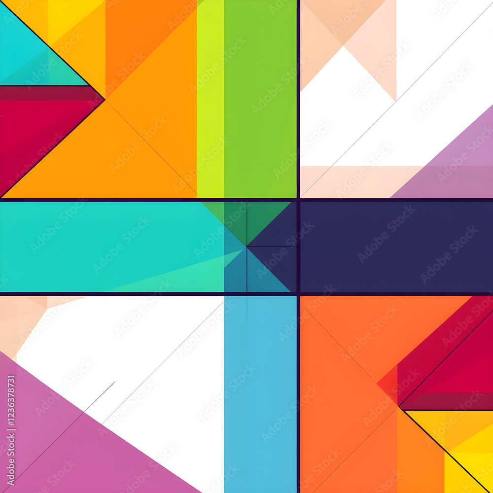 Fototapeta premium abstract geometric background 