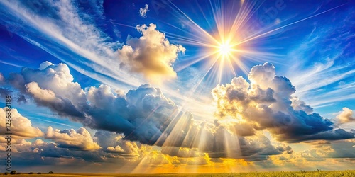 Sun-drenched timelapse captures heavenly clouds and vibrant summer portraits, a hot day's beauty.