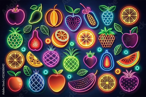 Line Icons About Fruit - Pixel Perfect 64x64 photo