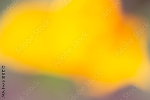 Defocused blurred yellow abstract pattern background