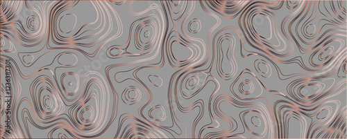 Sleek and Contemporary Topographic Line Art with Smooth Terrain Contours and Soft Transitions


