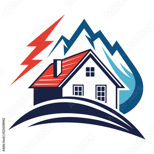 House logo design for real estate