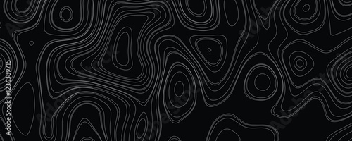 Experimental and Abstract Topographic Illustration with Unconventional Contour Arrangements


