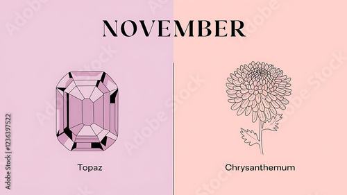 november's birth flower and birthstone
