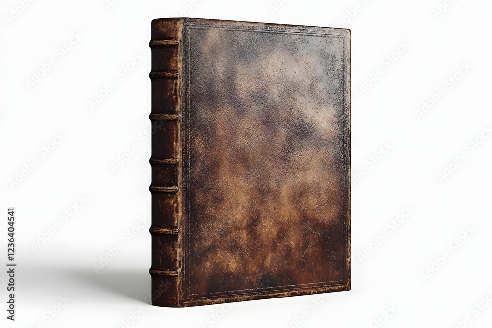 Antique Book: Leather Cover, Aged Texture Antique Book: Leather Cover, Aged Texture