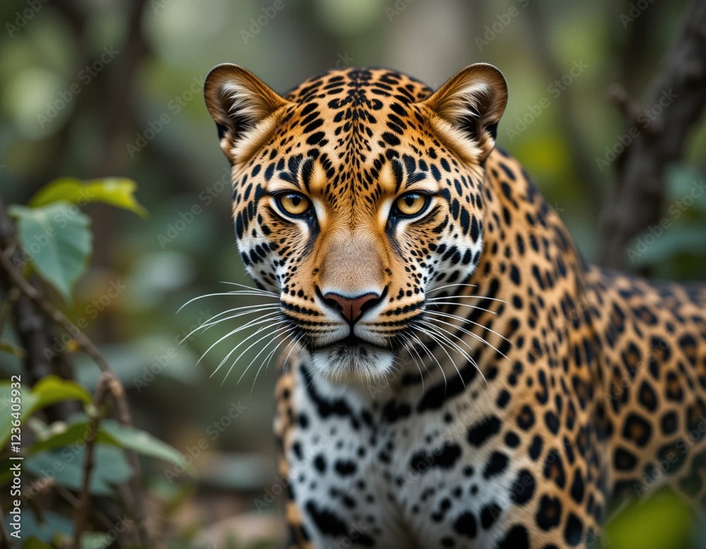 portrait of a leopard