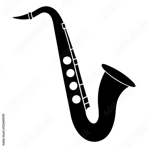 saxophone isolated on white background