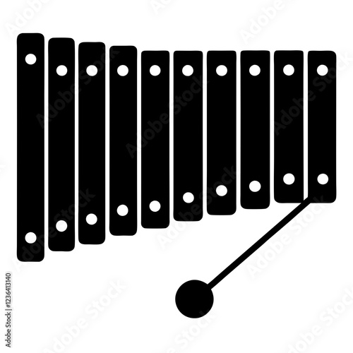 xylophone  isolated on white