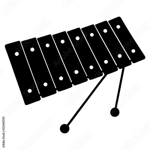 xylophone  isolated on white