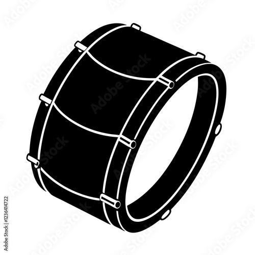bass drum isolated on white