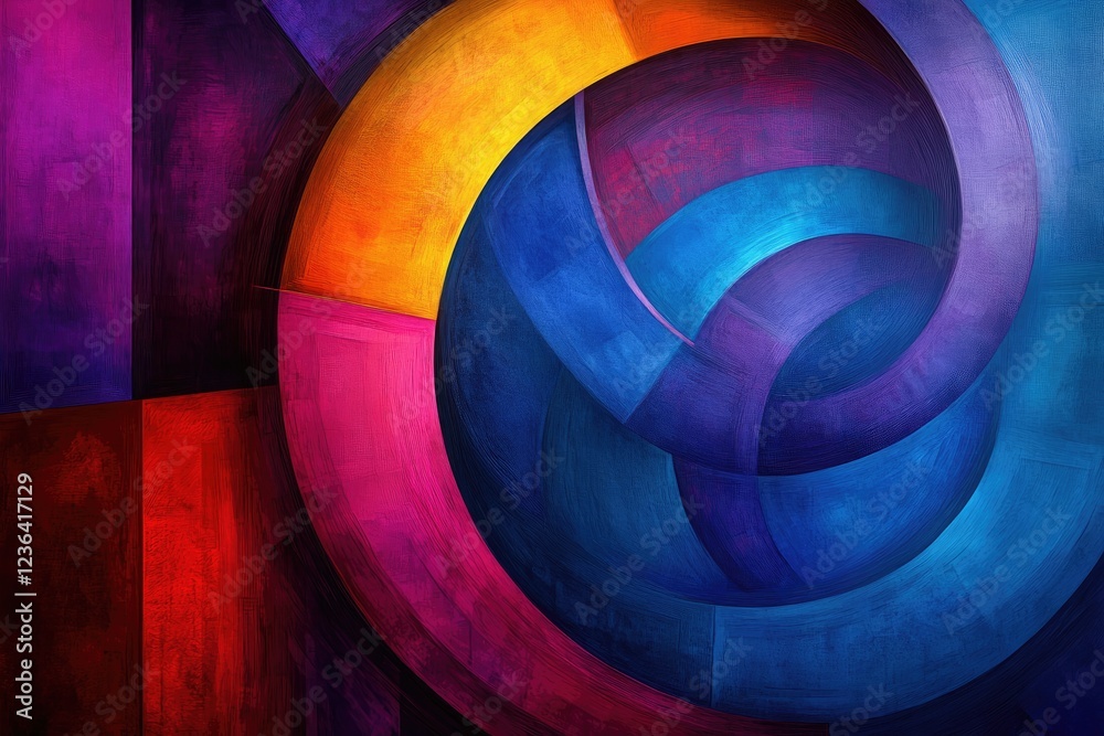 Fototapeta premium Abstract Swirl: A Symphony of Color