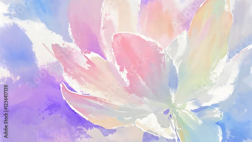 Elegant Soft Pastel Watercolor Abstract Background