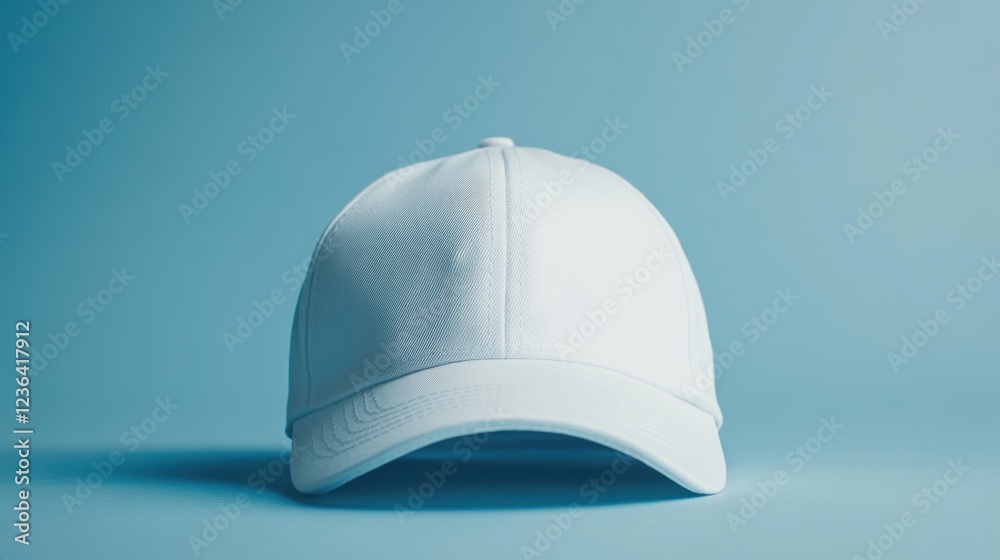 A trendy baseball cap with embroidered details on a sporty background. A trendy baseball cap with embroidered details on a sporty background.