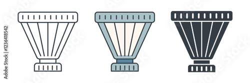 Filter icon symbol vector illustration isolated on white background