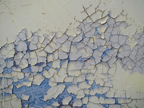 Old cars with cracked paint and rust