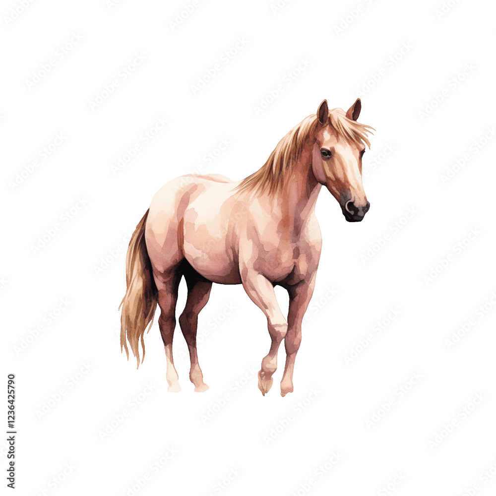 Fototapeta premium Elegant Horse Clipart Vector Illustration