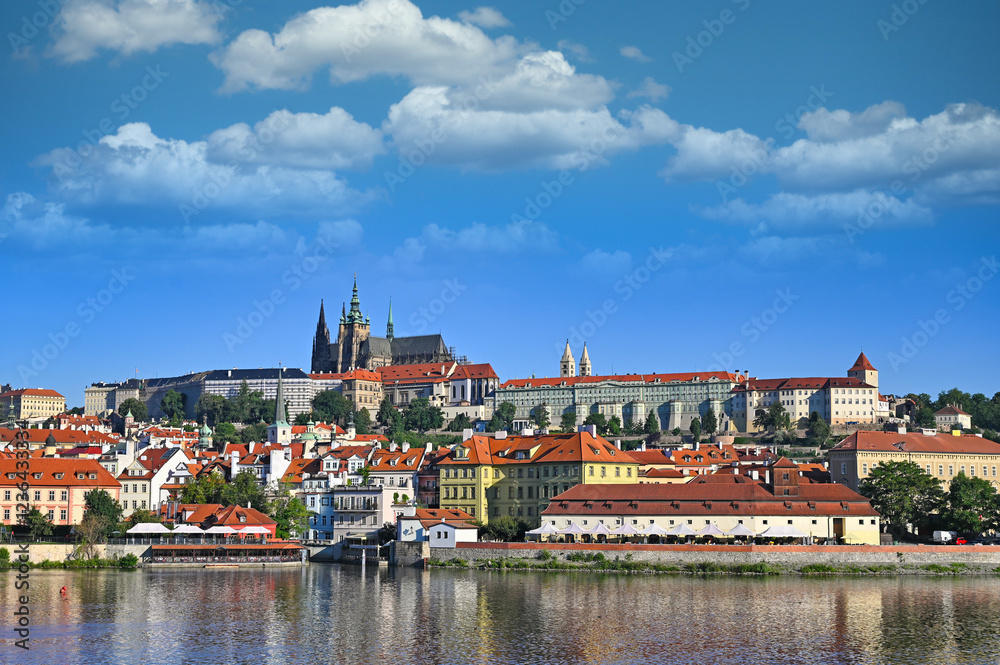 Prague Castle Hradcany and old town in Prague,Czech republic Prague Castle Hradcany and old town in Prague,Czech republic