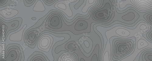 Highly Detailed Cartographic Terrain Illustration with Meticulous Contours and Elevation Depiction

