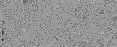 Aesthetic and Modern Topographic Vector Design with Fine Line Art and Subtle Textural Elements

