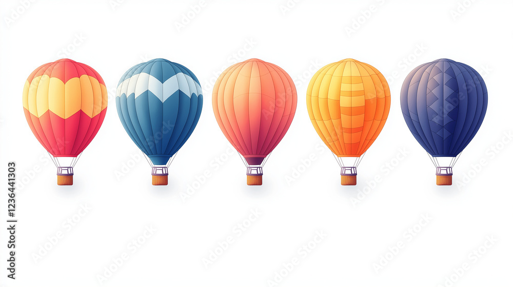 Obraz premium Colorful balloons illustration