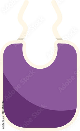 Purple baby bib, an essential item for protecting baby clothes during mealtime